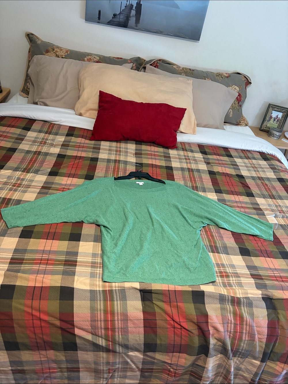 J. Jill Sage Green Knit Top